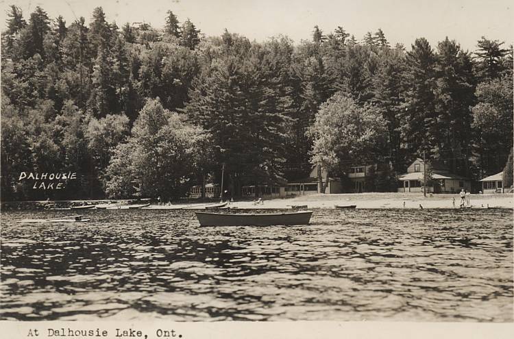 Vintage Photograph of Dalhousie Lake, Lanark County.