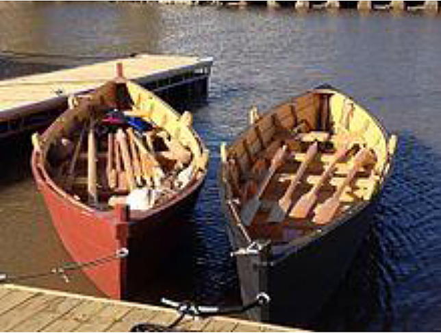 Replicas of batteau style of boats