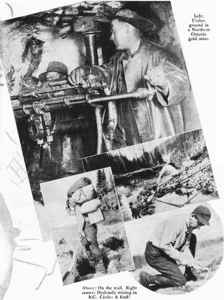 Photo montage in Maclean's Magazine Sep. 15, 1934