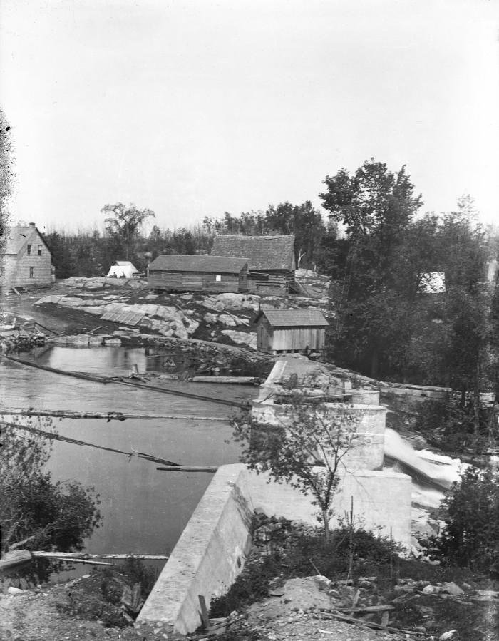 Gull Lake dam, c.1900