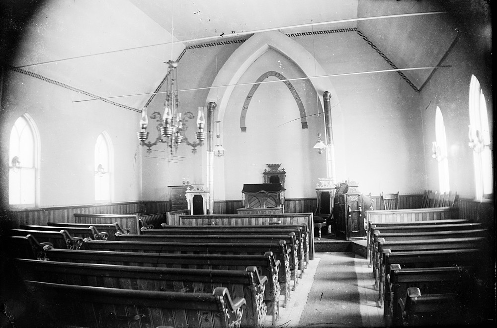 Interior of churcn, c.1900