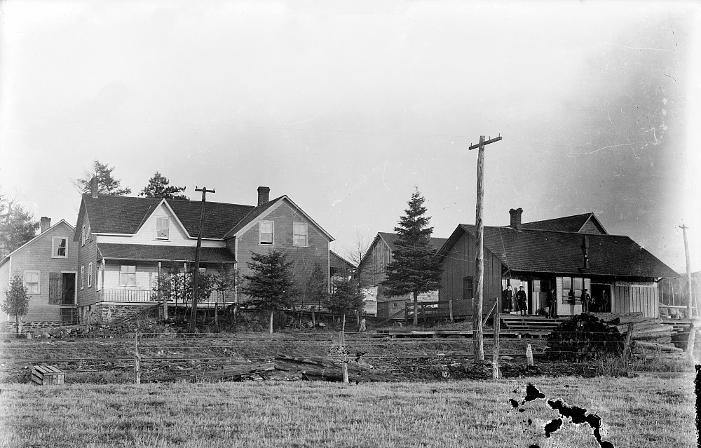 Buildings in Snow Road, c.1900