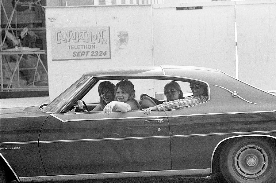 Chevy Malibu, King Street, Toronto, 1972.