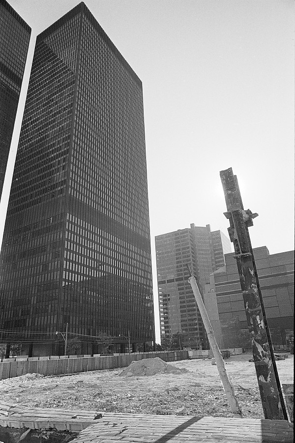Site of Toronto Star, King Street, Toronto, 1972.