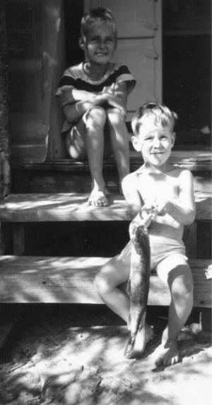 John with 1st fish 1950