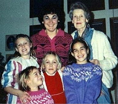 Meagan & Krista & Gail & Melissa & Mum & Jenna -1986