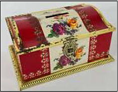 Ornate 'pirate chest' box.