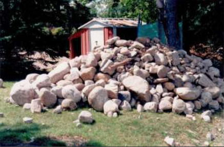 large pile of boulders