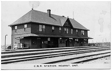 Cochrane Ontario railway station tag