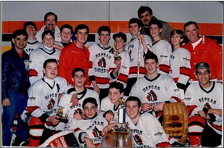 group of young hockey players