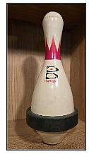 Bowling pin from Waverley Lanes, Hearst