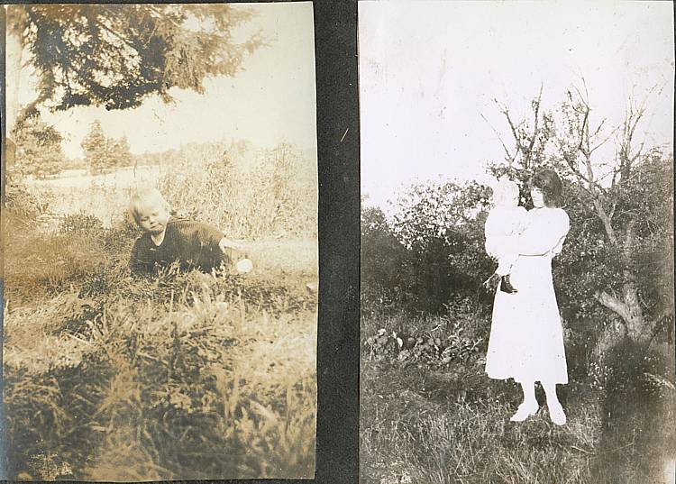 unknown woman and baby