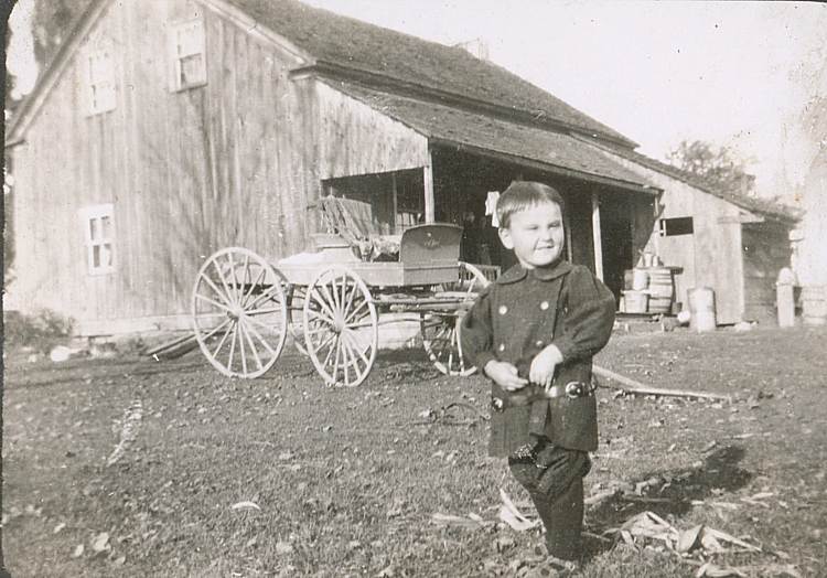 boy on farm