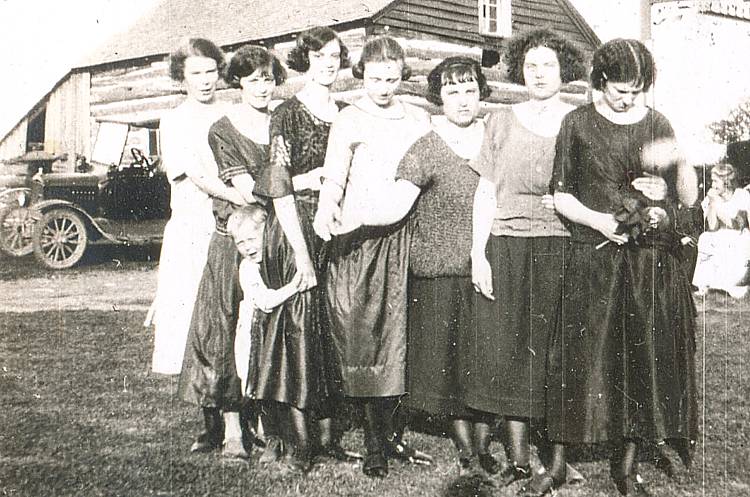 group of young women