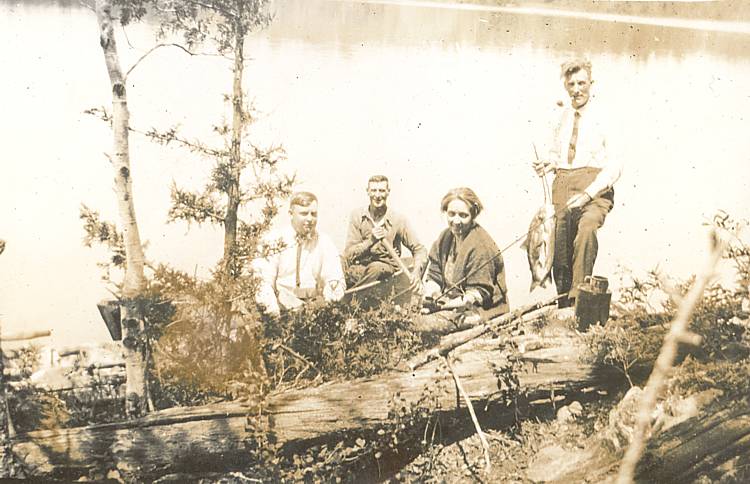 four people on fishing expedition