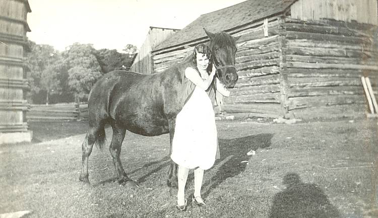 woman with horse