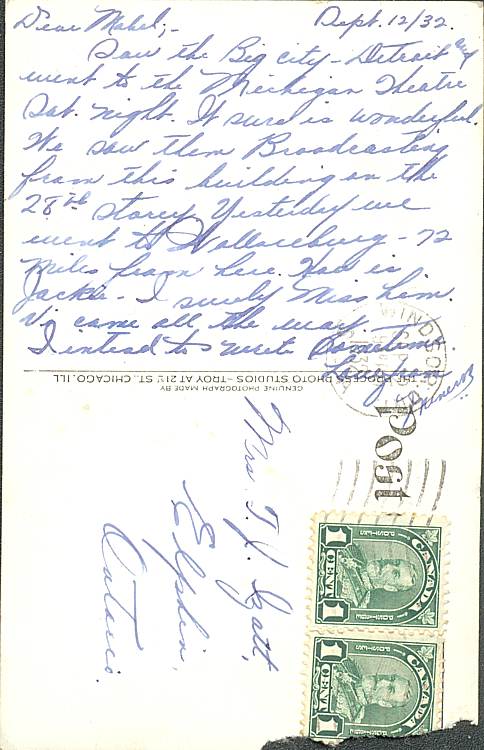 1932 postcard