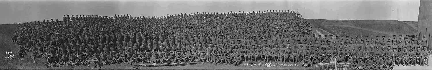 169th Battalion, C.E.F. at Niagara, June 1916.