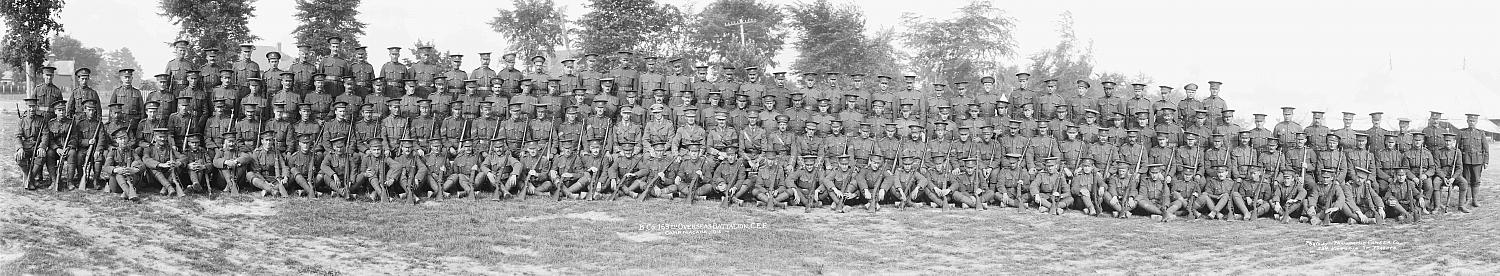 169th Battalion, C.E.F. at Niagara, June 1916.