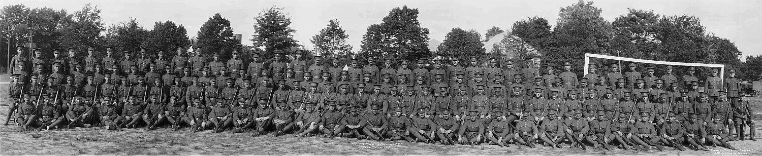 169th Battalion, C.E.F. at Niagara, June 1916.