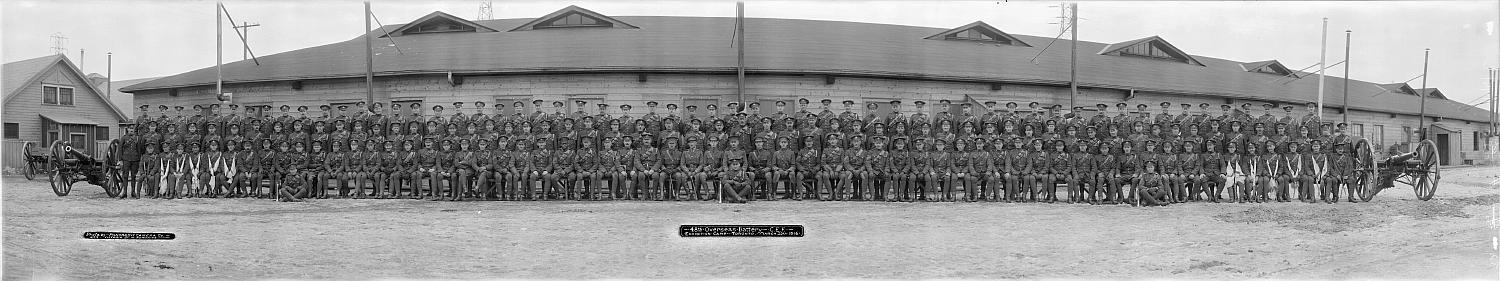 48th Overseas Battery, Canadian Expeditionary Force, at Toronto, March, 1916.