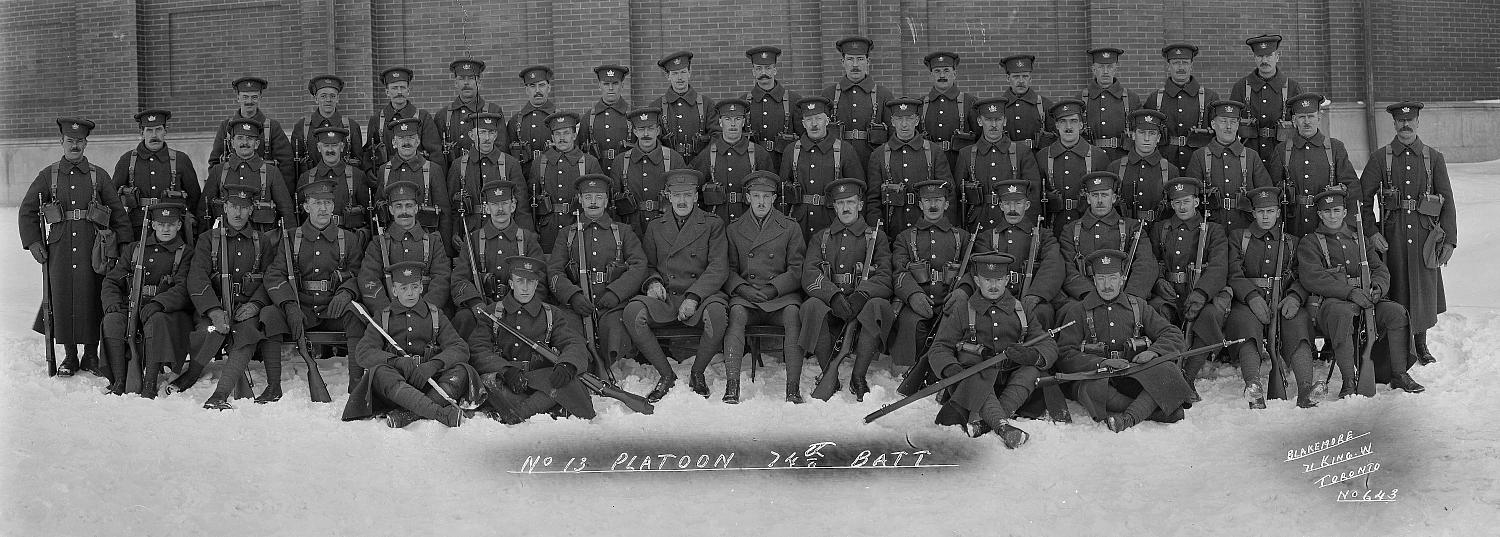 74th Battalion, C.E.F., Platoon #13.