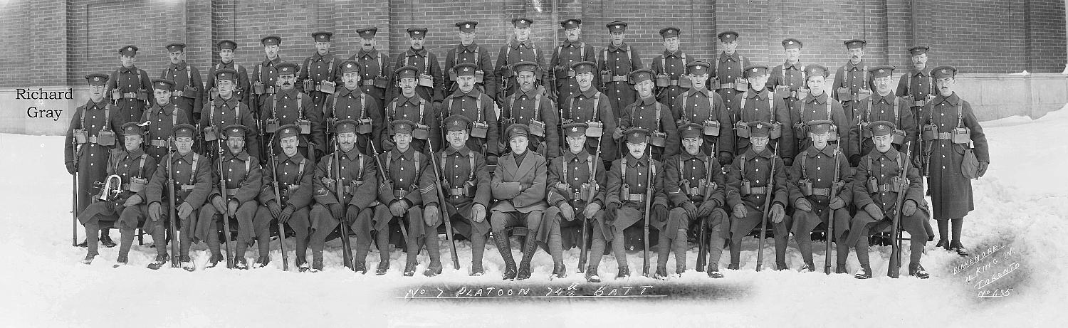 74th Battalion, C.E.F., Platoon #7.