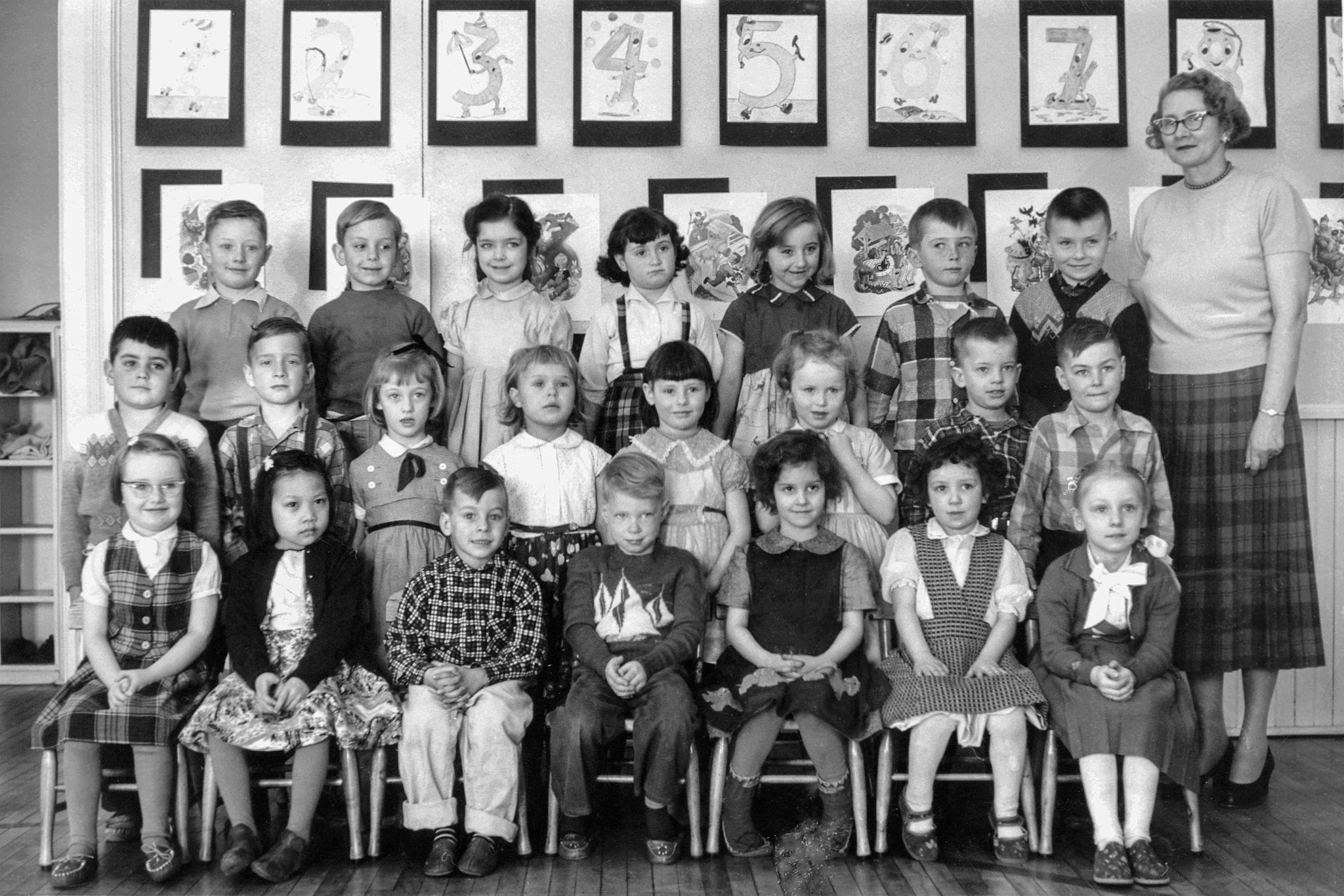 Central School, Port Arthur, Ontario, Kindergarten, 1957-58