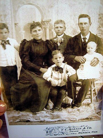 Robert T. Robertson family, Morden, Manitoba